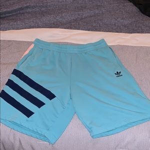 Light blue ADIDAS shorts